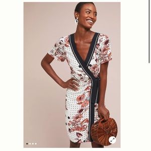 Maeve by Anthropologie Aubrey Floral Wrap Dress, Size 2